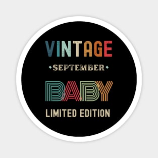 Vintage Limited Edition September Birthday Gift Magnet